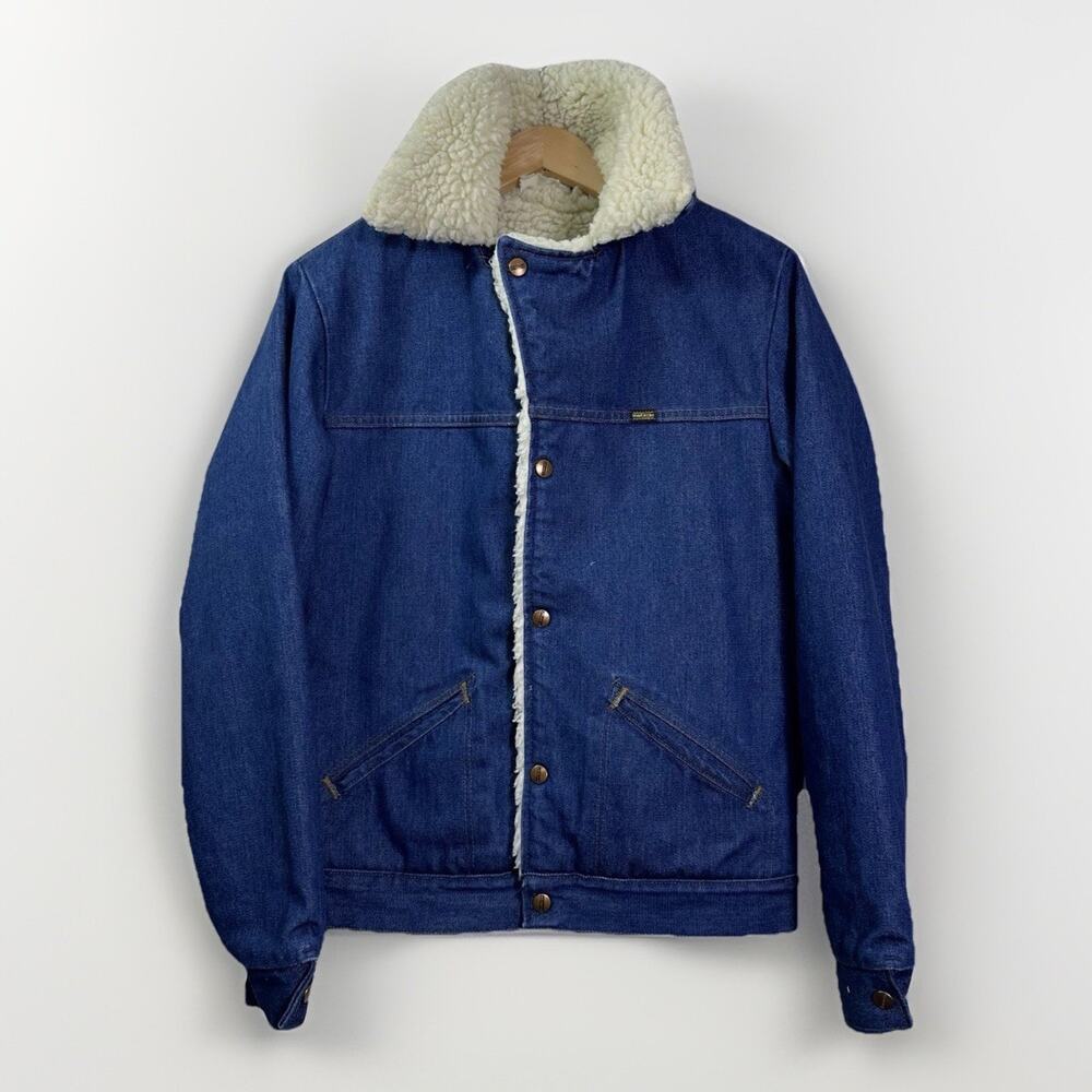 Vintage Maverick Ranch Coat Mens Size Small Denim… - image 2